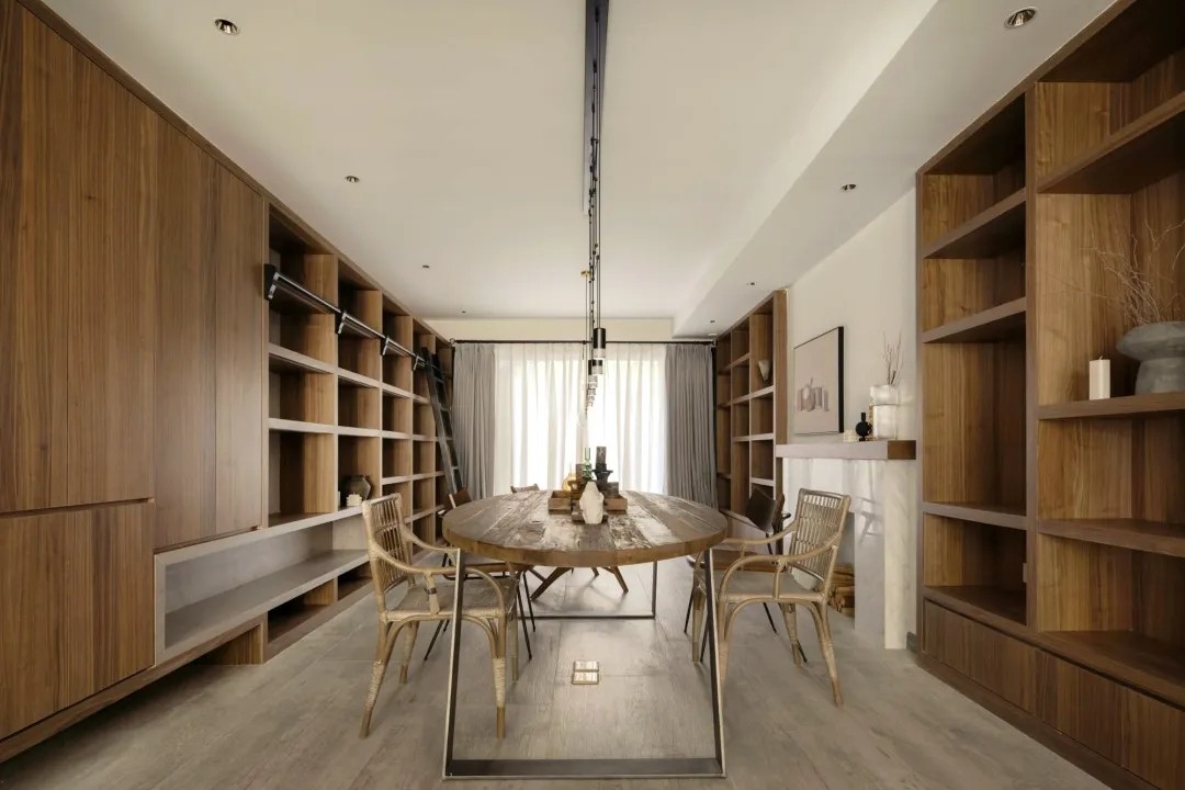 装修案例中式复古风格室内装修效果图-书房 装修案例中式复古风格室内装修效果图-书房