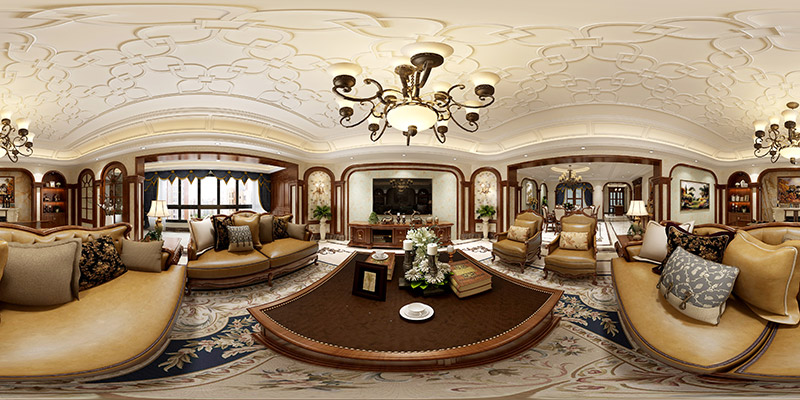 兰乔圣菲五居大宅320平米现代简约风格装修案例-客厅 兰乔圣菲五居大宅320平米现代简约风格装修案例-客厅