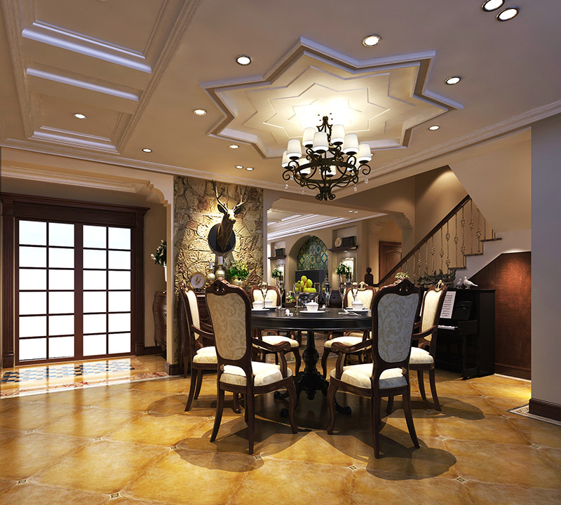 现代前卫风格别墅装修效果图-饶平别墅365平米-别墅餐厅 现代前卫风格别墅装修效果图-饶平别墅365平米-别墅餐厅